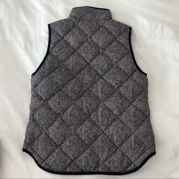 J Crew Factory Herringbone Puffer Vest - Picture 2 of 3